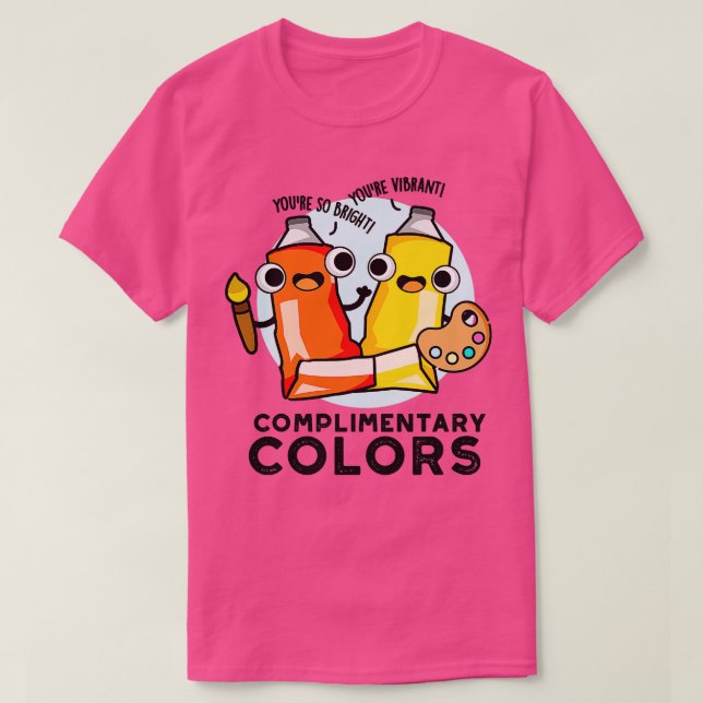 Camiseta Cores Complementares - Pintura Em Branco 1 (Frente do Design)