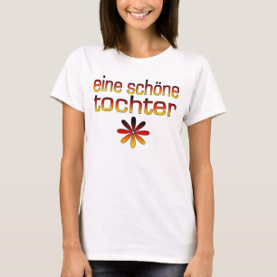 Camiseta Cores da bandeira de Eine Schöne Tochter Alemanha