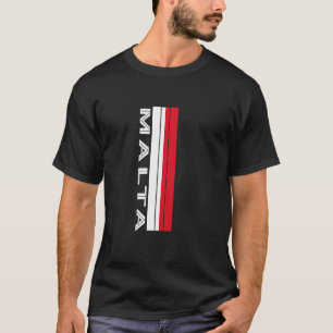 Camiseta Cores da Bandeira de Malta