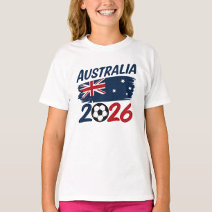 Camiseta Cores da Bandeira do Design de Fã de Futebol da Au
