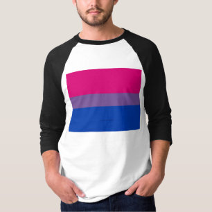 Camiseta Cores da bandeira do orgulho bissexual SlipperyJoe