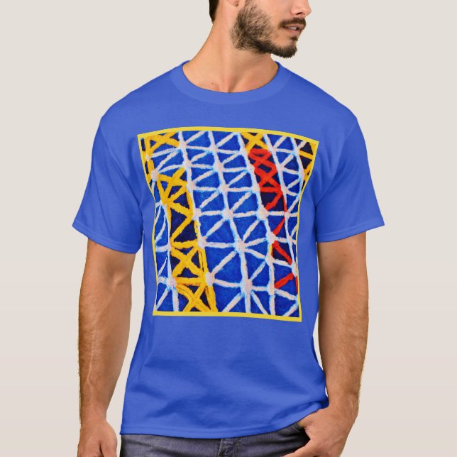 Camiseta Cores de Abstrato vibrantes (Frente)