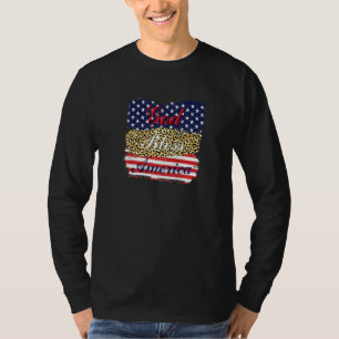 Camiseta Cores De Bandeira Patriótica Dos Eua Da América Do