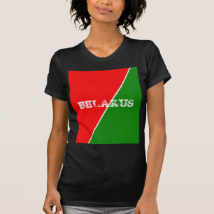 Camiseta Cores de Bandeiras Nacionais da Bielorrússia