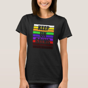 Camiseta Cores de Faixa de Karatê Continuam