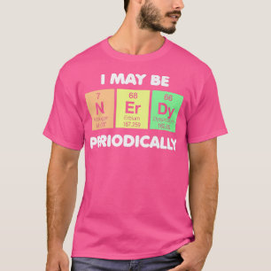 Camiseta Cores de Mesa Periódicas Nerdy Ciências Periodicam