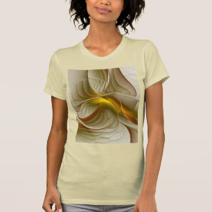 Camiseta Cores de Metais Preciosos, Arte Abstrata Fractal