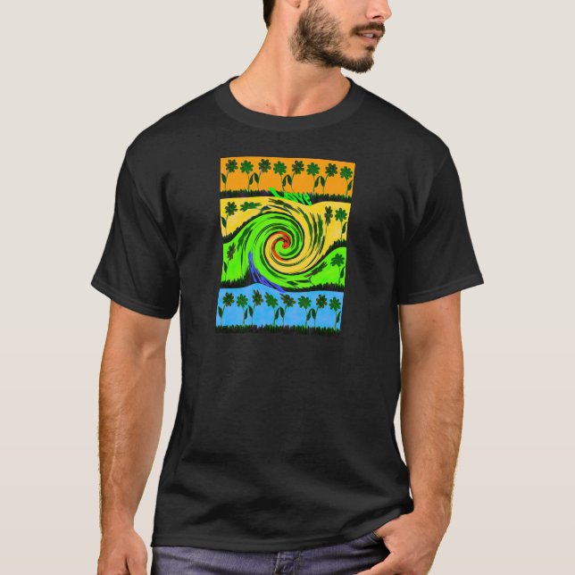 Camiseta Cores De Ondas De Amor. (Frente)