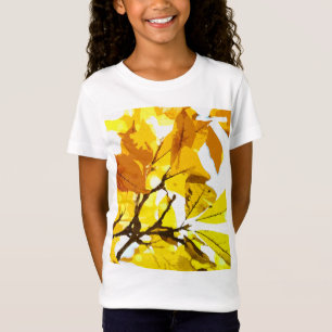 Camiseta Cores de outono, folhas