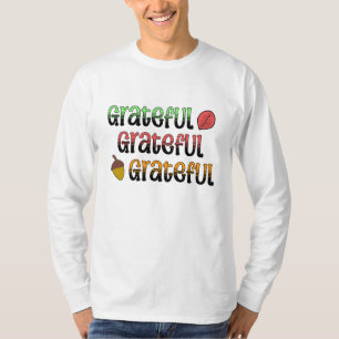 Camiseta Cores de Outono   Grato  