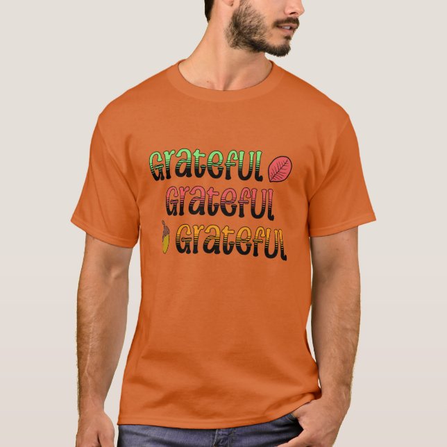 Camiseta Cores de Outono | Grato   (Frente)