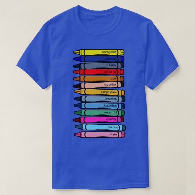 Camiseta Cores de Pastel de Cera Desfragmentada (Frente do Design)