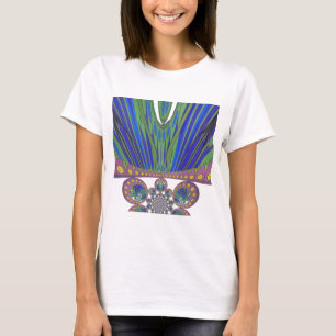 Camiseta Cores de pavão africano