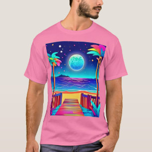 Camiseta Cores de praia lunetas