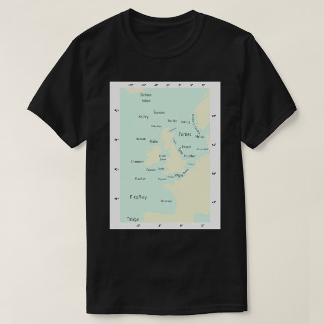 Camiseta Cores de retirada de previsão de remessa (Frente do Design)