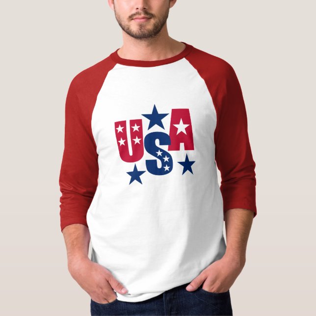 Camiseta Cores de Sinalizador Americanas (Frente)