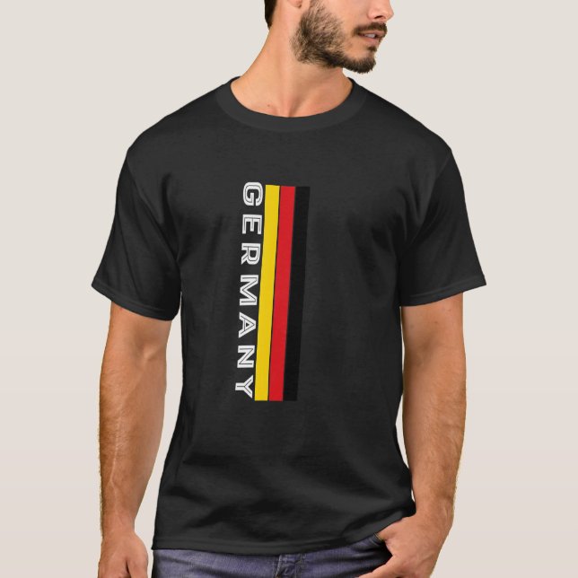 Camiseta Cores de Sinalizador da Alemanha (Frente)