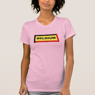 Camiseta Cores de Sinalizador da Bélgica