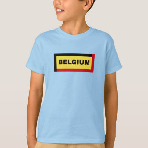 Camiseta Cores de Sinalizador da Bélgica