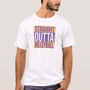 Camiseta Cores de texto personalizadas HETERO OUTTA VOLLEYB