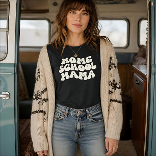 Camiseta Cores de Texto Personalizadas para Mãe de Ensino e