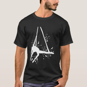 Camiseta Cores do Aerialista Splash Ioga Aérea para Criança