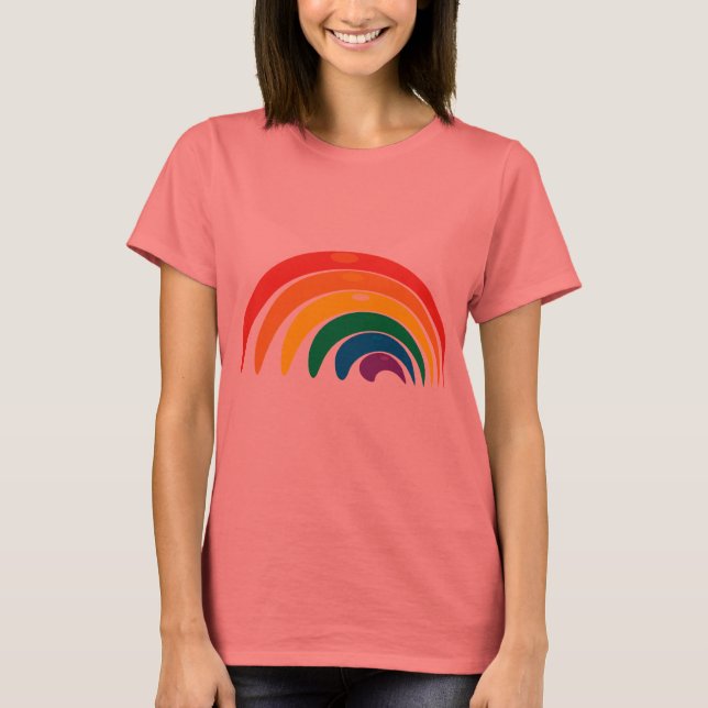 Camiseta Cores do arco-íris (Frente)
