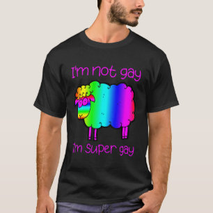 Camiseta Cores do arco-íris do Orgulho Gay super Gay - CSD