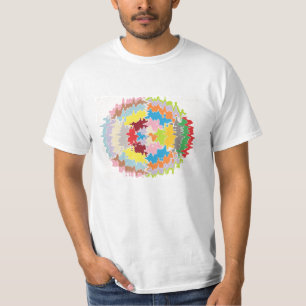Camiseta Cores do arco-íris EBR: equilíbrio de energia