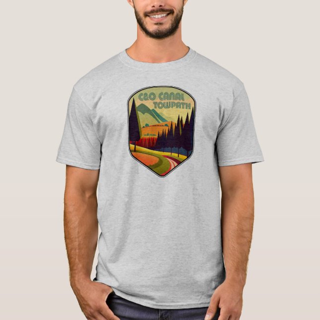 Camiseta Cores do Canal Towpath da C&O (Frente)
