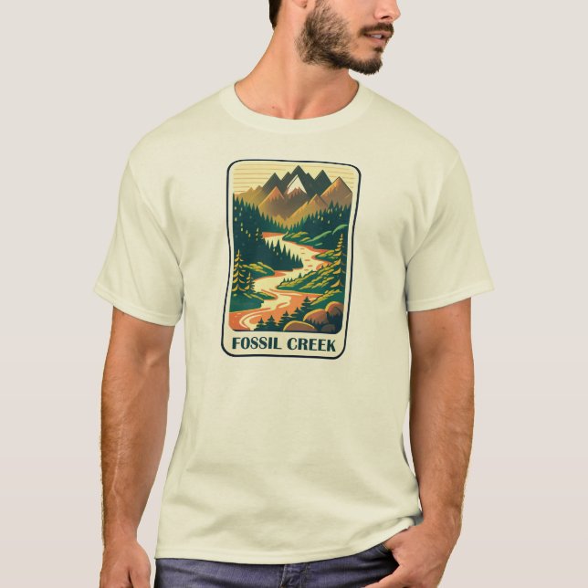 Camiseta Cores do Fossil Creek Arizona (Frente)