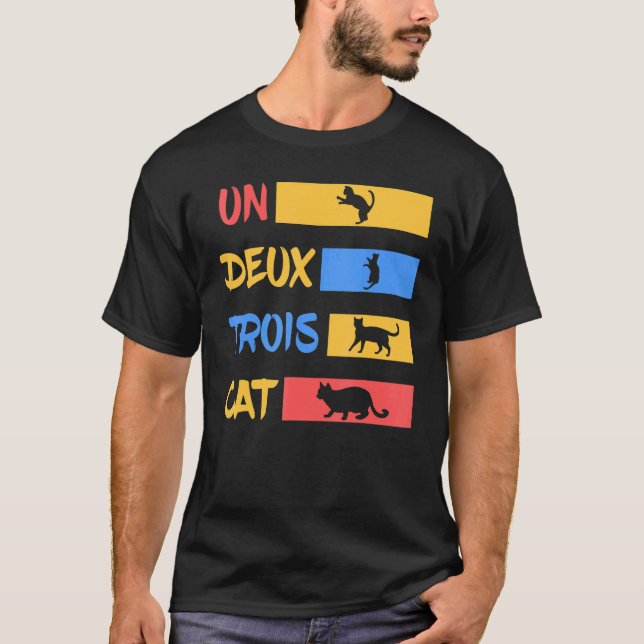 Camiseta Cores do Gato Un Deux Trois (Frente)