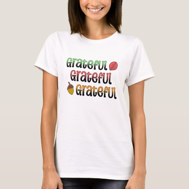 Camiseta Cores do outono | Grata (Frente)