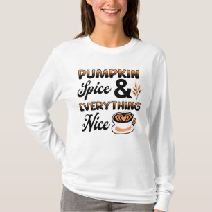 Camiseta Cores do outono   Pumpkin Spice e tudo de bom