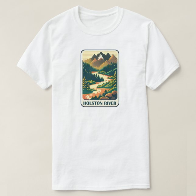 Camiseta Cores do Rio Holston Tennessee (Frente do Design)