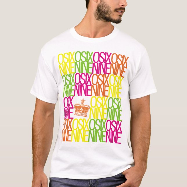 Camiseta Cores do t-shirt de OSIXNINE (Frente)