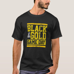Camiseta Cores Favoritas da Equipe no Dia do Jogo Preto e D