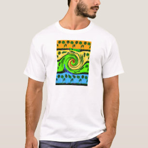 Camiseta Cores Florais Wavy Summer Wave