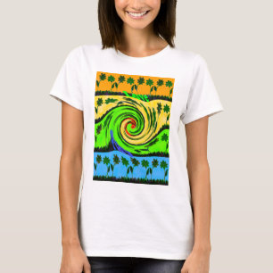 Camiseta Cores Florais Wavy Summer Wave
