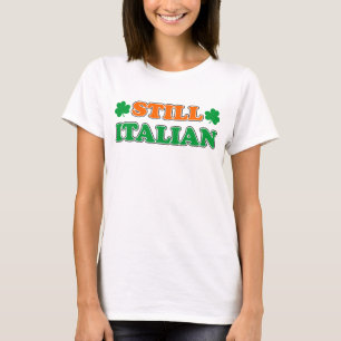 Camiseta Cores irlandesas ainda italianas e trevos