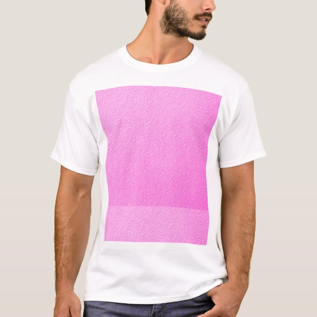 Camiseta Cores na moda de néon brilhantes do rosa quente (Frente)