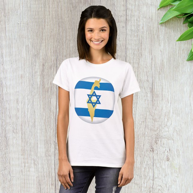 Camiseta Cores Nacionais De Israel (Criador carregado)