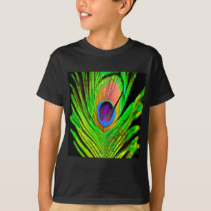 Camiseta Cores Neon Pena de Pavão