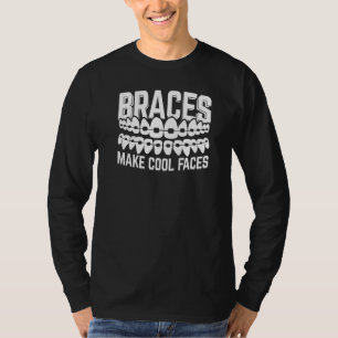 Camiseta Cores Ortodônticas Dentárias de Aparelho Ortodônti