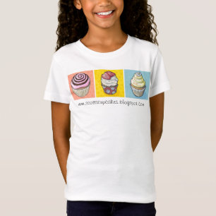 Camiseta cores preliminares do trio do cupcake