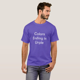 Camiseta Cores que terminam em Urple