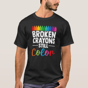 Camiseta Cores quebradas ainda são coloridas Suporte para s