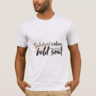 Camiseta Cores Subidas, Alma Negra