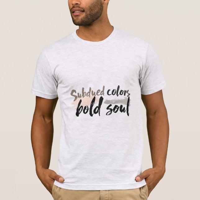 Camiseta Cores Subidas, Alma Negra (Frente)