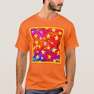 Camiseta Cores Vibrantes de Estrelas. Comprar Agora